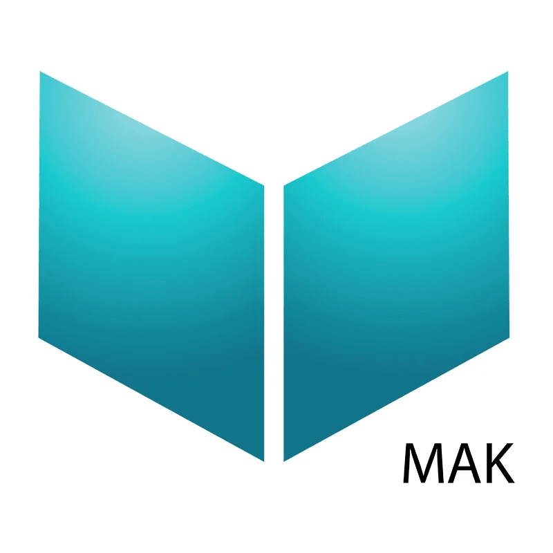 MAK Logo - Svart skrift